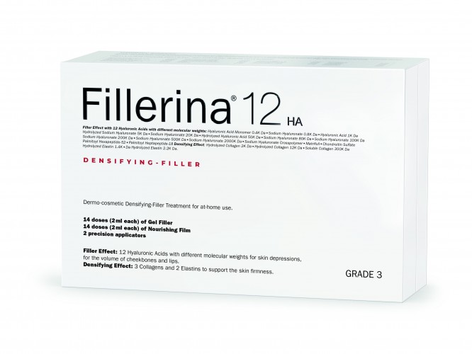 Fillerina 12HA Dermatologinis kosmetinis užpildas, 3 lygis