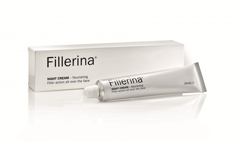 FILLERINA® Naktinis kremas su 6 hialurono rūgštimis ir peptidais 3 lygis 50 ml